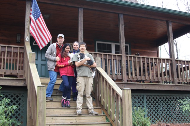 The Alderson Family at Pilots Peak Cabin Retreat